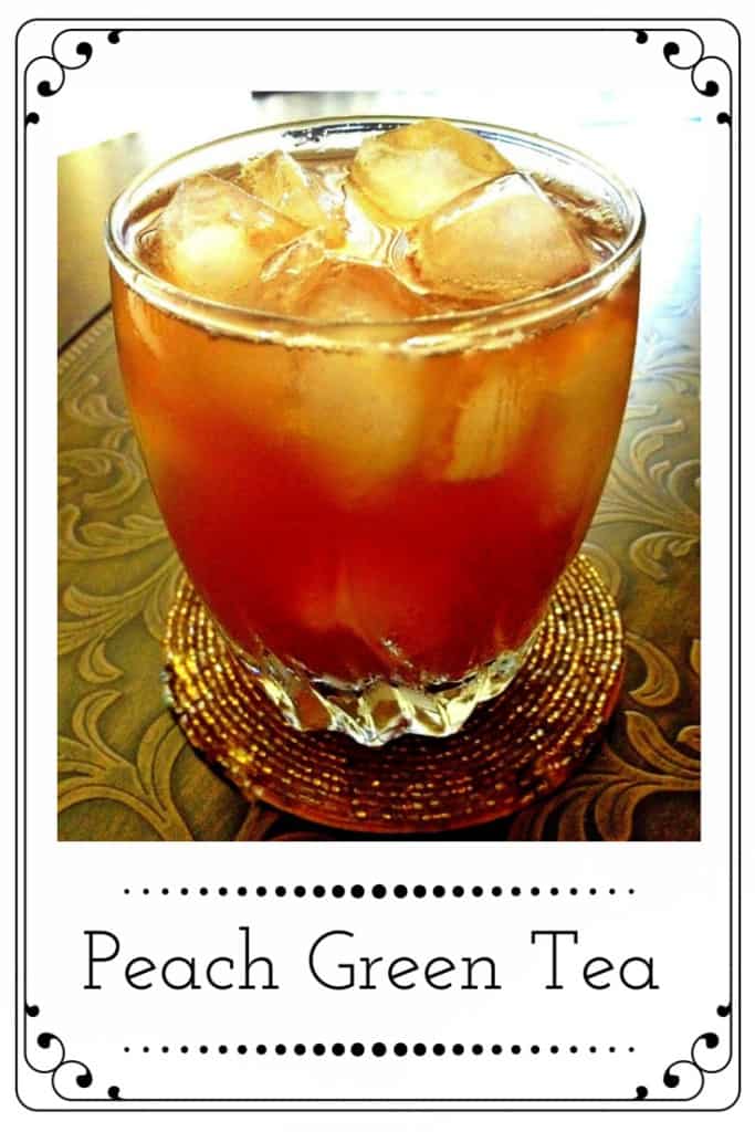 Homemade Peach Green Tea (Easy recipe V+GF)