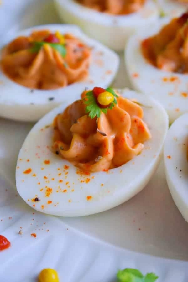 Honey Sriracha Deviled Eggs (Tips for Perfect Eggs)