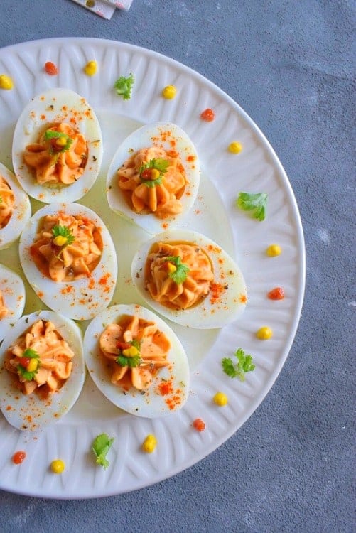 Honey Sriracha Deviled Eggs (Tips for Perfect Eggs)