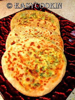 Palak Paneer Paratha (Stuffed Spinach Cottage Cheese Flatbread)