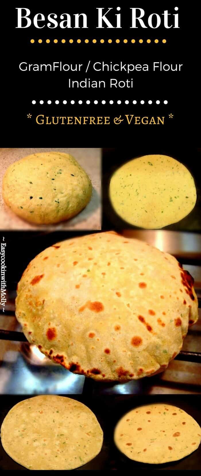 Besan Ki Roti (Chickpea Flour Roti) 