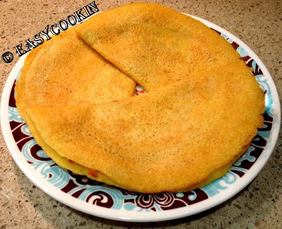 Moong Dal Chilla or Split Yellow Lentil Crepes V GF - 94