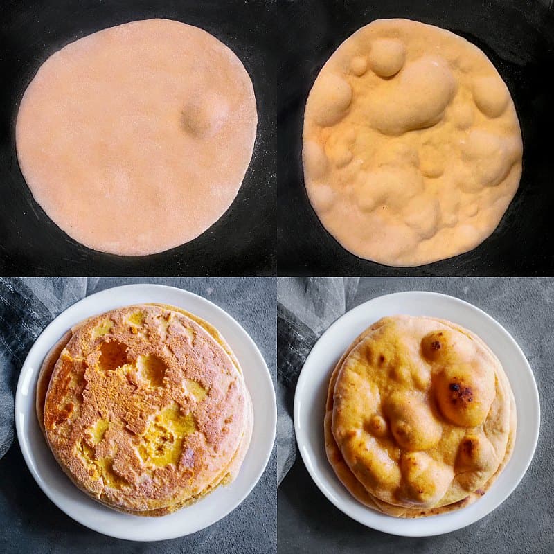 How to make Stovetop Tandoori Roti Process