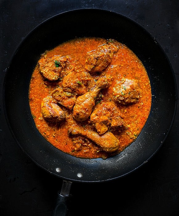 Mughlai Chicken Korma with curd