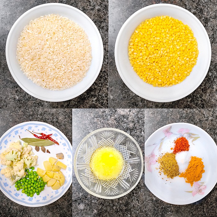 Bengali Bhoger Khichuri Ingredients