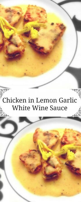 Chicken in Lemon Garlic White Wine Sauce Recipe
