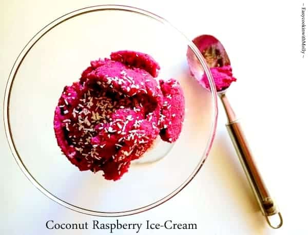 Coconut Raspberry Ice-Cream