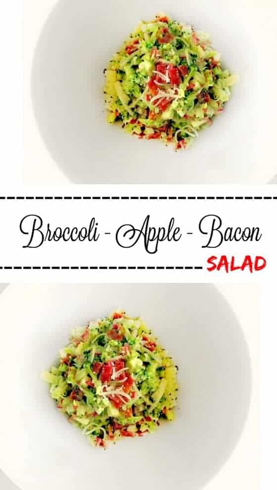 Broccoli Apple Bacon Salad (Quick Meal)