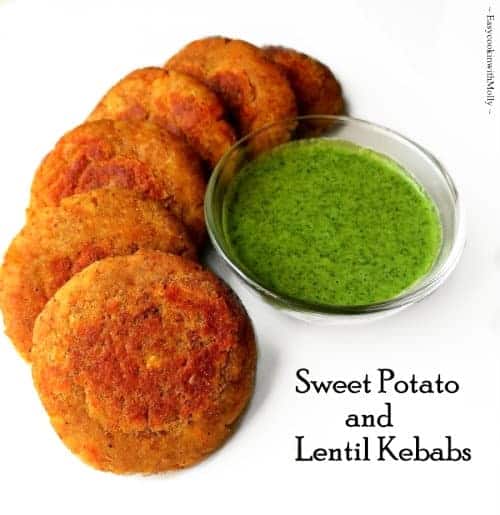 Sweet Potato Lentil Kebabs - Sweet Potato Cakes