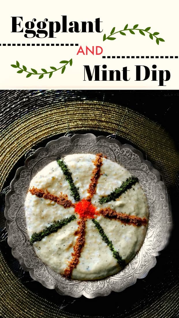 Smoky Eggplant Mint Dip 