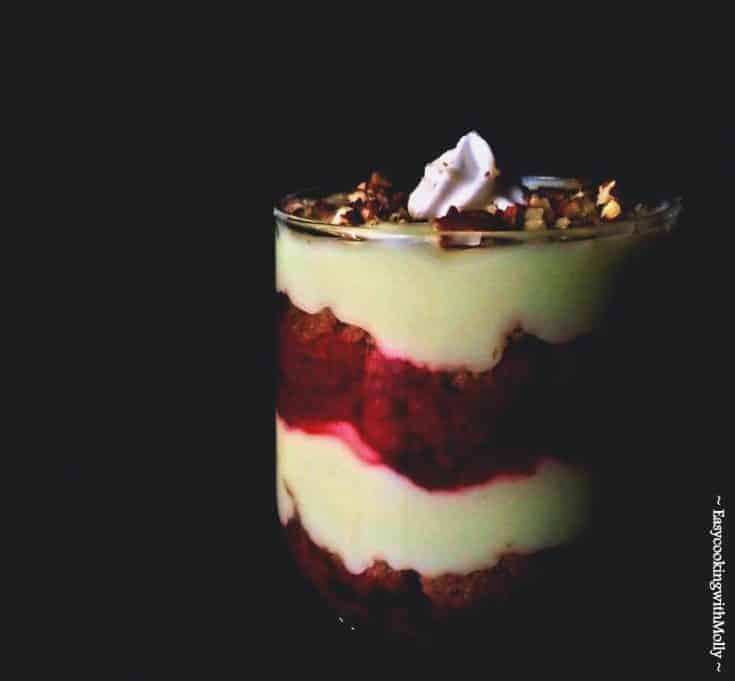 Easy fruits and nuts topped Breakfast Parfait