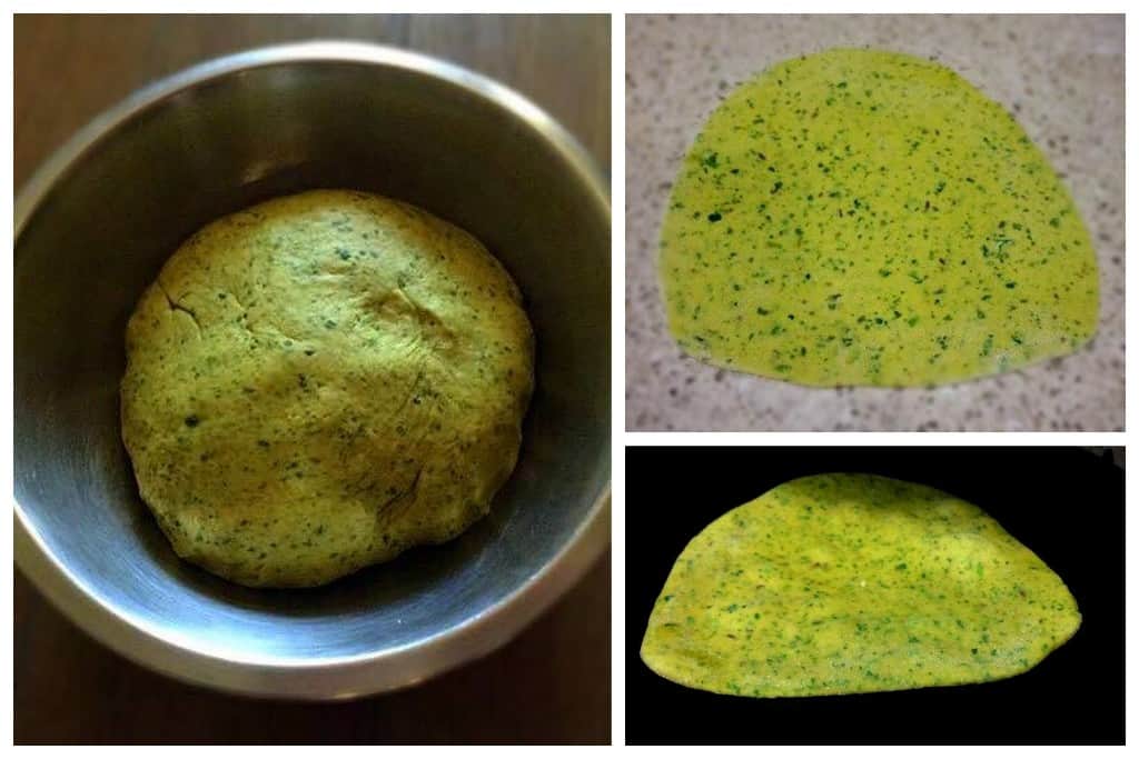 step by step process to make kale paratha