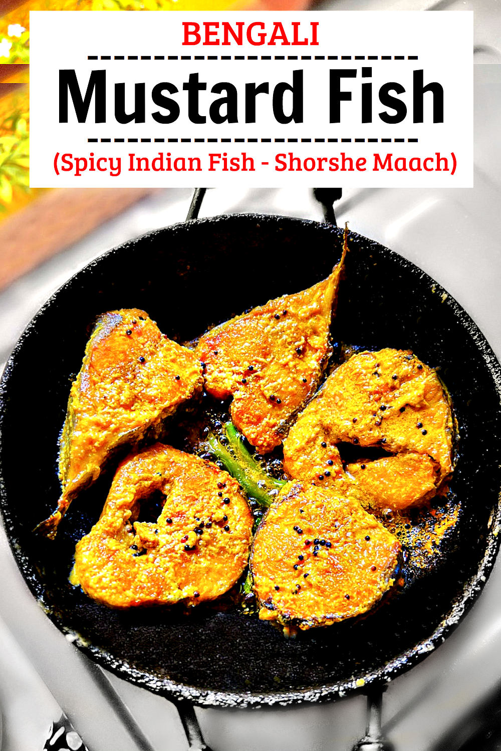 Authentic Bengali Mustard Fish Recipe  Indian Fish Recipe  - 8