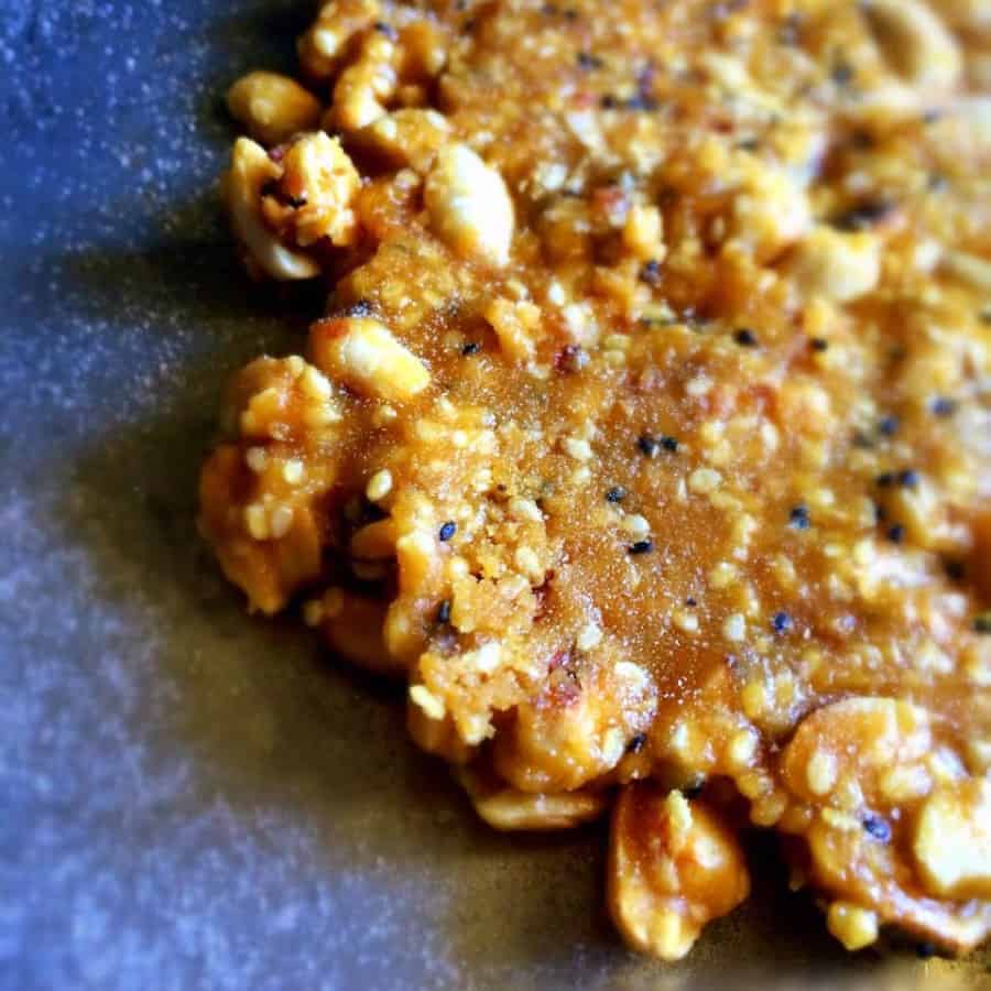 Til Mungfali ki Chikki (Indian Sesame Peanut Brittle)