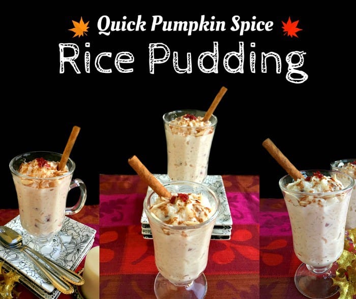 Pumpkin Spice Rice Pudding