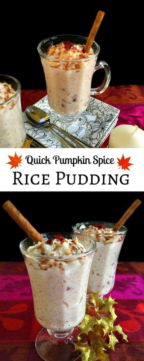 Quick Pumpkin Spice Rice Pudding : #pumpkin #spice #rice #pudding