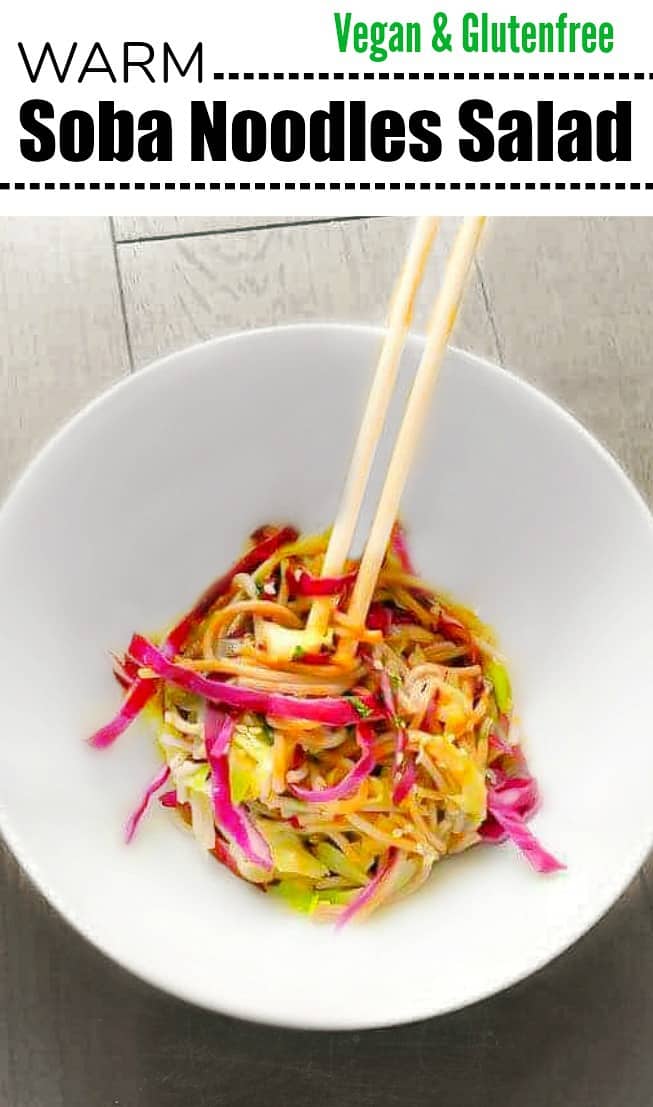 Warm Soba Noodles Salad