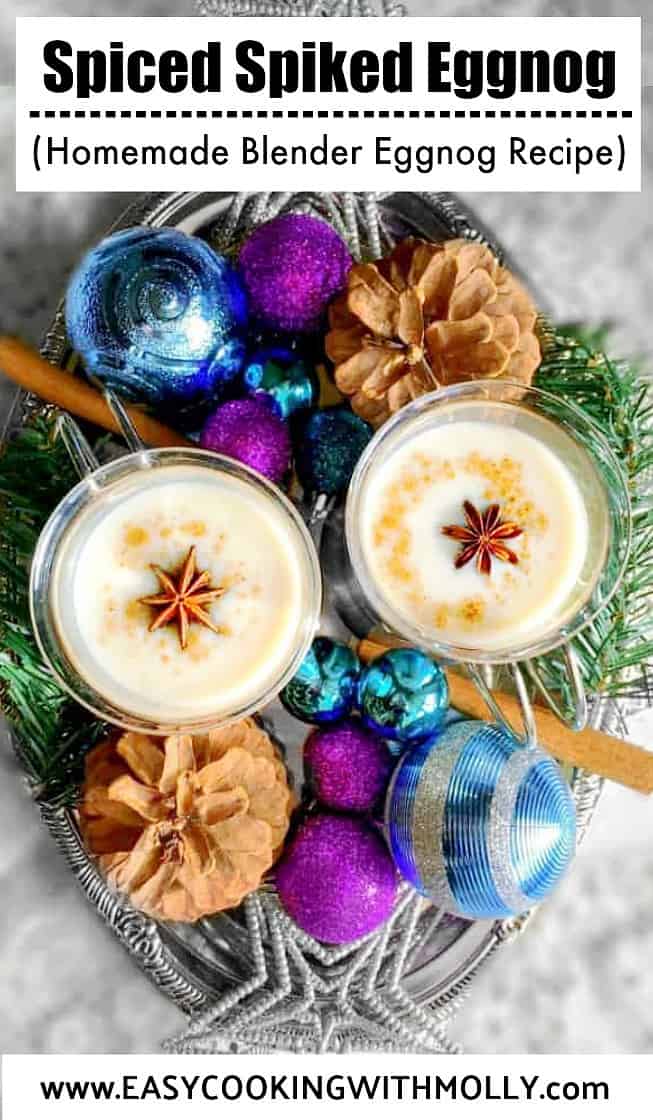 Spiced Spiked Eggnog Recipe using Blender