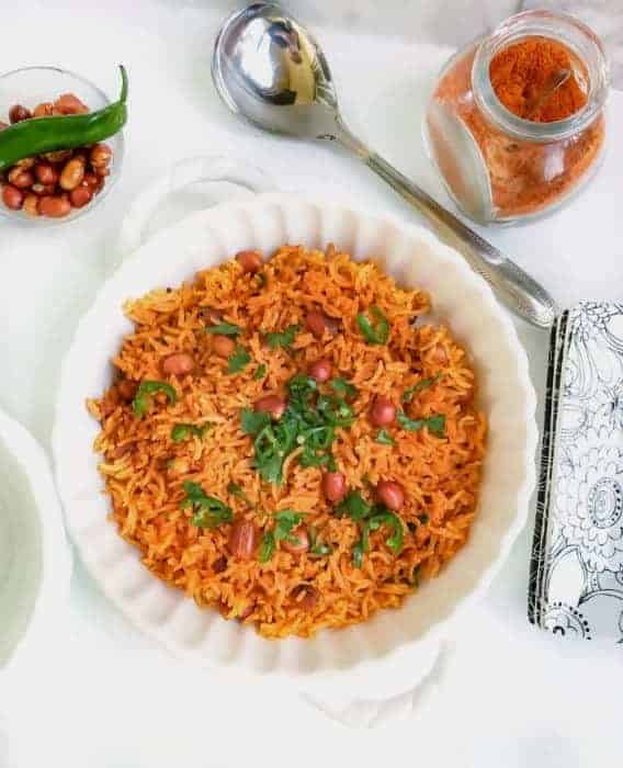 Curried Tomato Peanut Rice