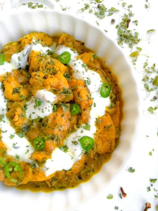 Indian Methi Chicken Murg Methi (Fenugreek Chicken) keto