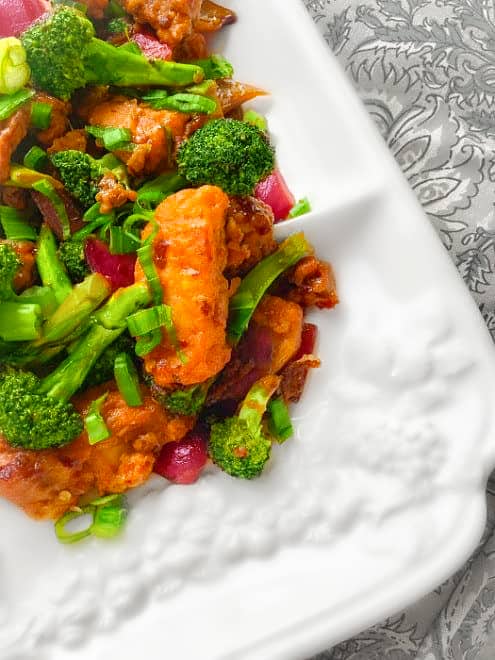 Sweet Spicy Broccoli Fish recipe