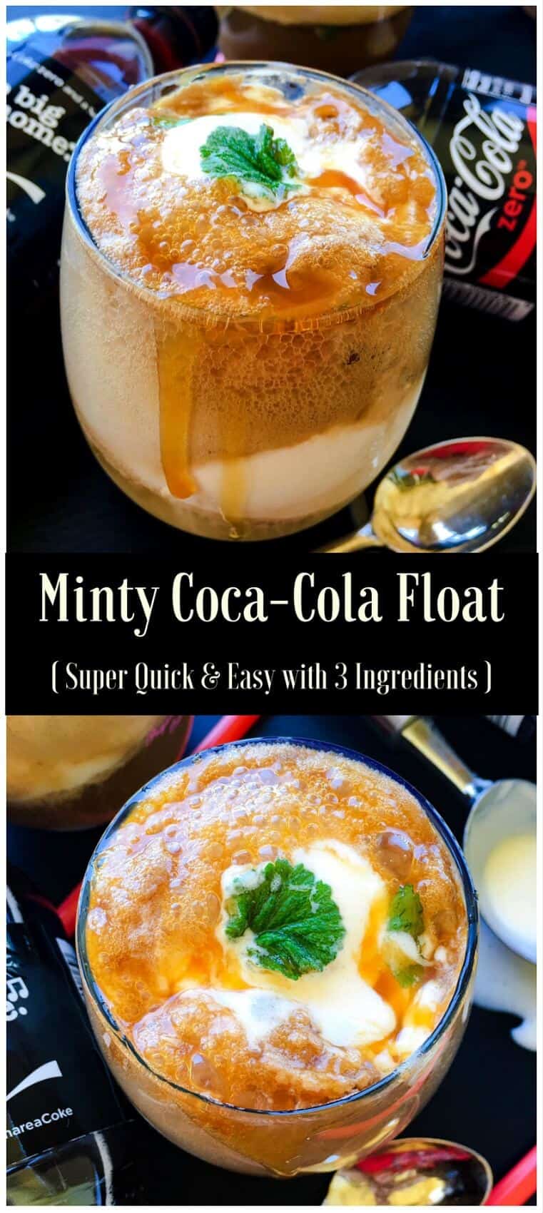 Coca-Cola Mint Float : #cocacola #cocacolafloat #cokefloat #icecreamfloat
