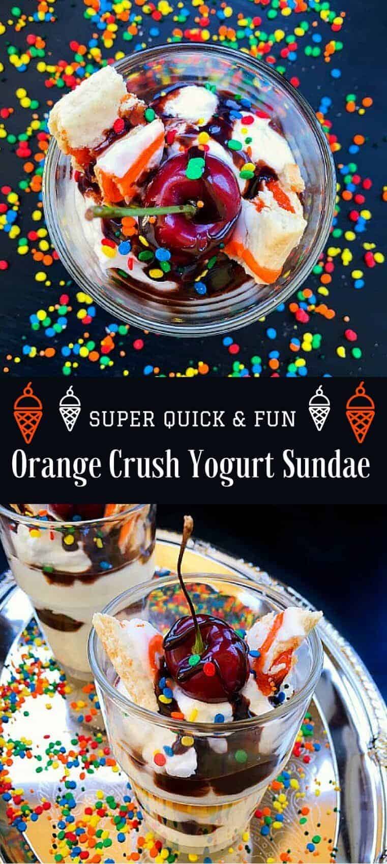 Super Quick & Fun Orange Crush Yogurt Sundae : #ad #ReimagineCereal #CollectiveBias #yogurt #sundae