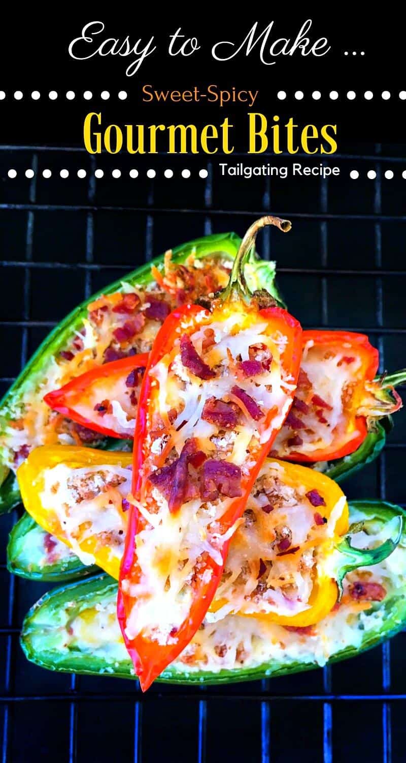 Stuffed Sweet Spicy Peppers : #sweetpeppers #stuffedpepper #Tailgating #Recipe #jalapeno #peppers #snacks #ShareWine #CollectiveBias