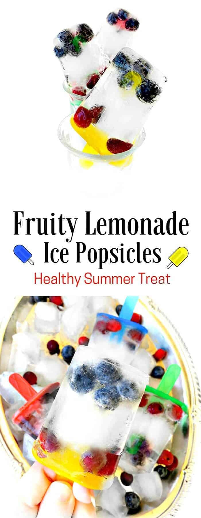 Fruity Lemonade Ice Popsicles 