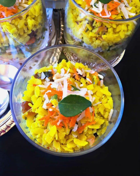 Savory Breakfast Poha Trifle