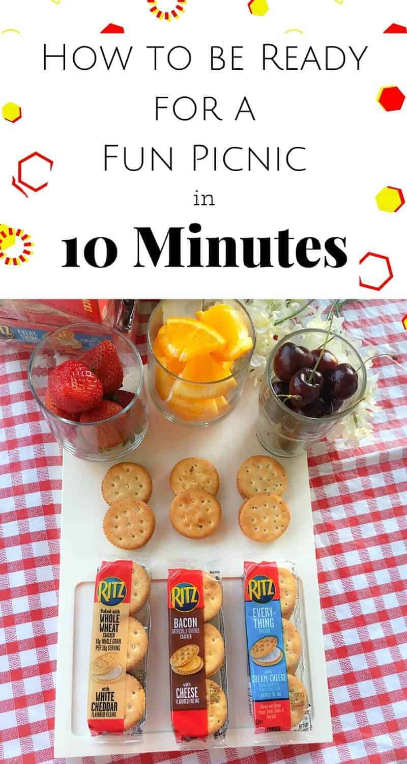 How To Be Ready For A Fun Picnic in 10 mins: #ad #FlavorfulRITZ #CollectiveBias #ritz #picnic @ritzcrackers @Walmart 