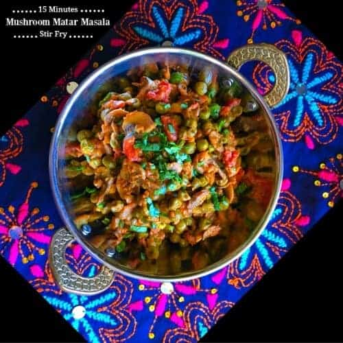 Mushroom Matar Masala