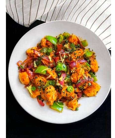 Kadai Chicken - Indian Stir Fry Chicken (Keto Chicken)