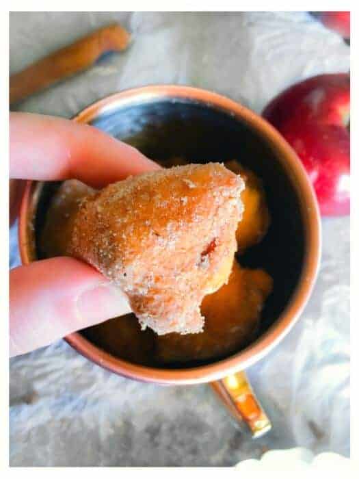 chai spice apple fritters