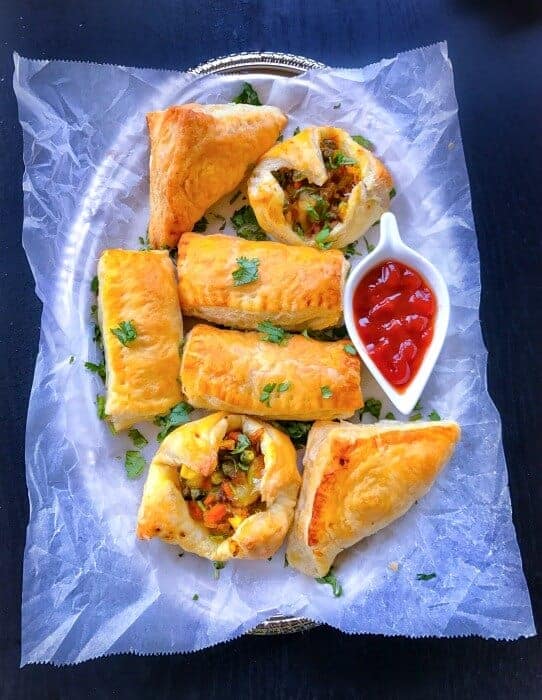 Vegetable Puff Recipe (Indian Curry Puff)