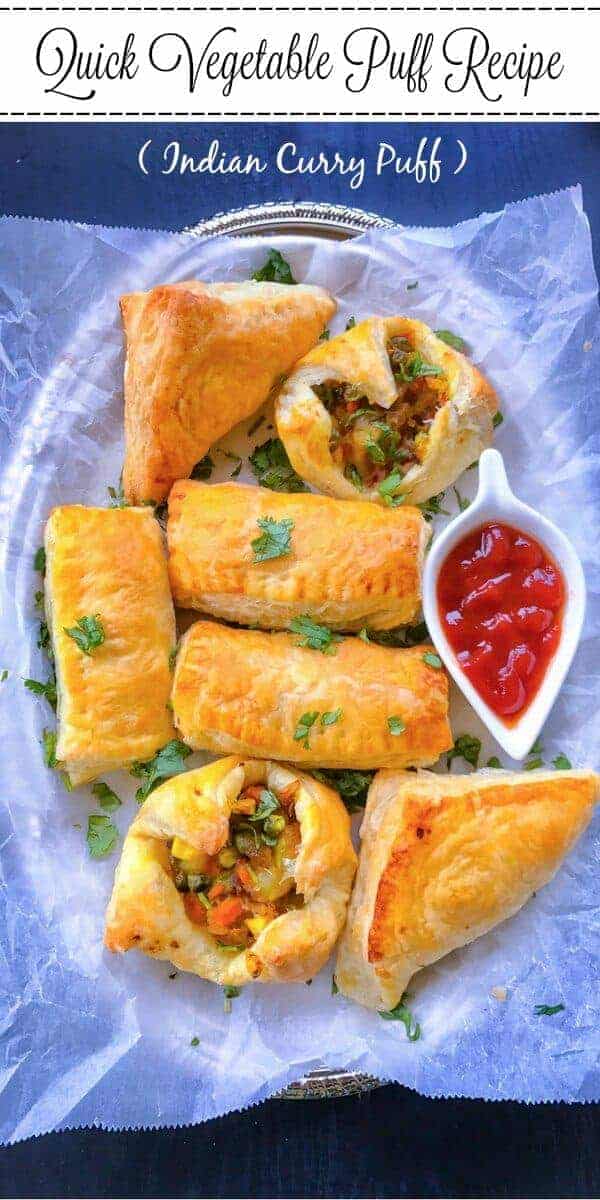 Vegetable Puff Recipe (Indian Curry Puff) : #vegetablepuff #currypuff #puff #curry #puffpastry #ad @PFPuffPastry #InspiredByPuff 