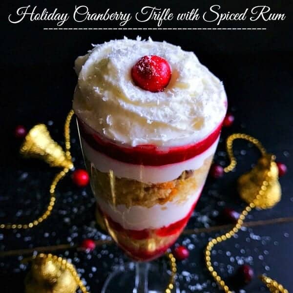 Spiced Rum Cranberry Trifle