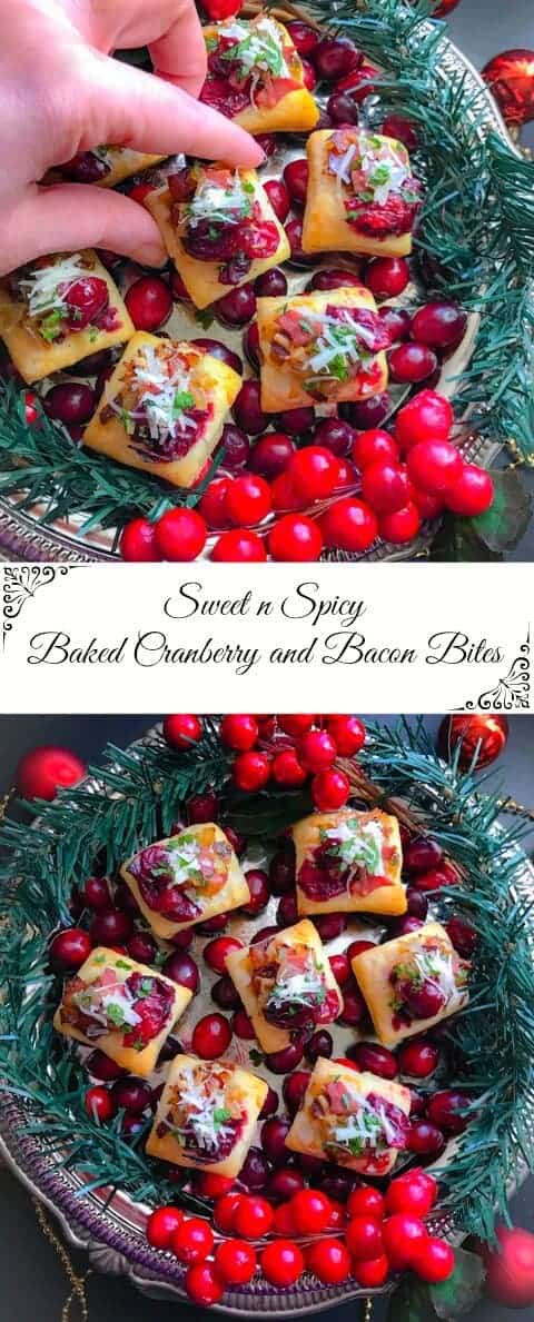 Sweet n Spicy Baked Cranberry & Bacon Bites : #ad #SavorTheMemory #CollectiveBias #cranberry #appetizer