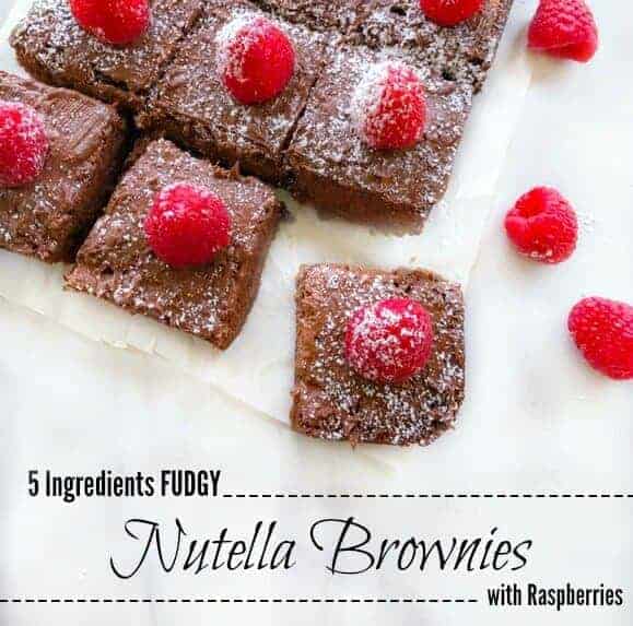 Fudgy Nutella Brownies