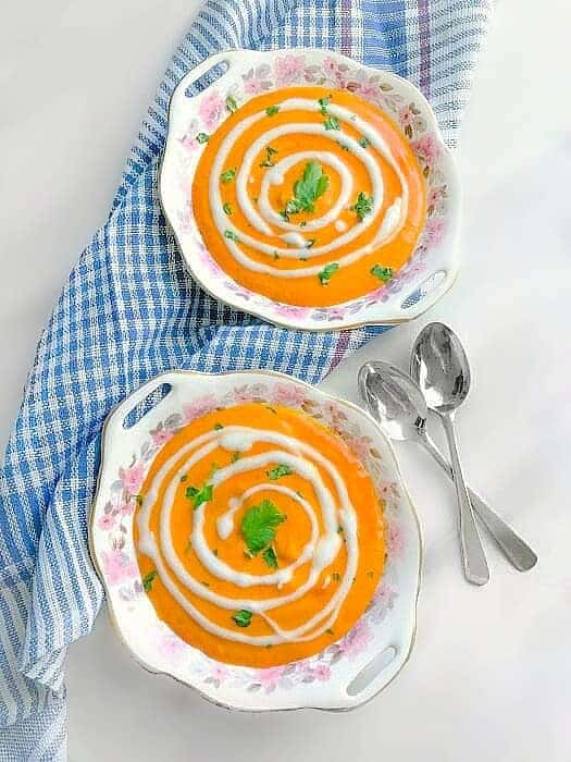 butternut squash - red pepper soup