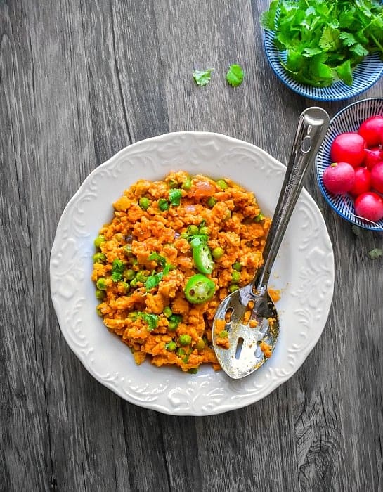 Indian Turkey Rice Bowl Keto Recipe