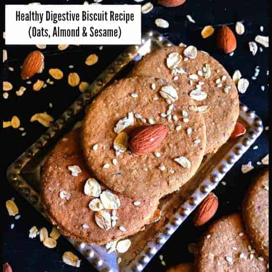 Eggless Digestive Biscuit Recipe - Digestive Biscuit