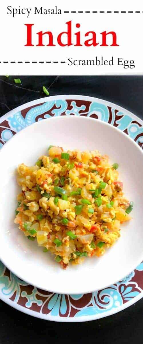 Quick and Spicy Masala Indian Scrambled Egg: #scrambled #Indian #egg #recipe #masala