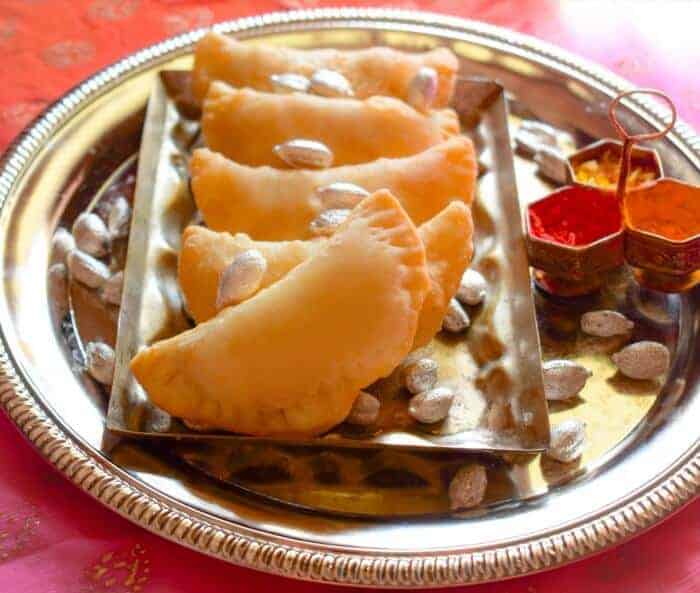 Gujiya recipe also known as sweet indian empanadas