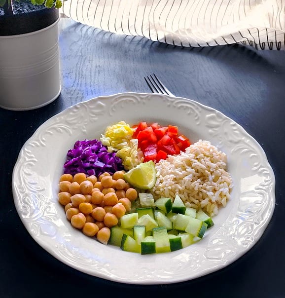 Mediterranean Buddha Bowl with Mint Dressing