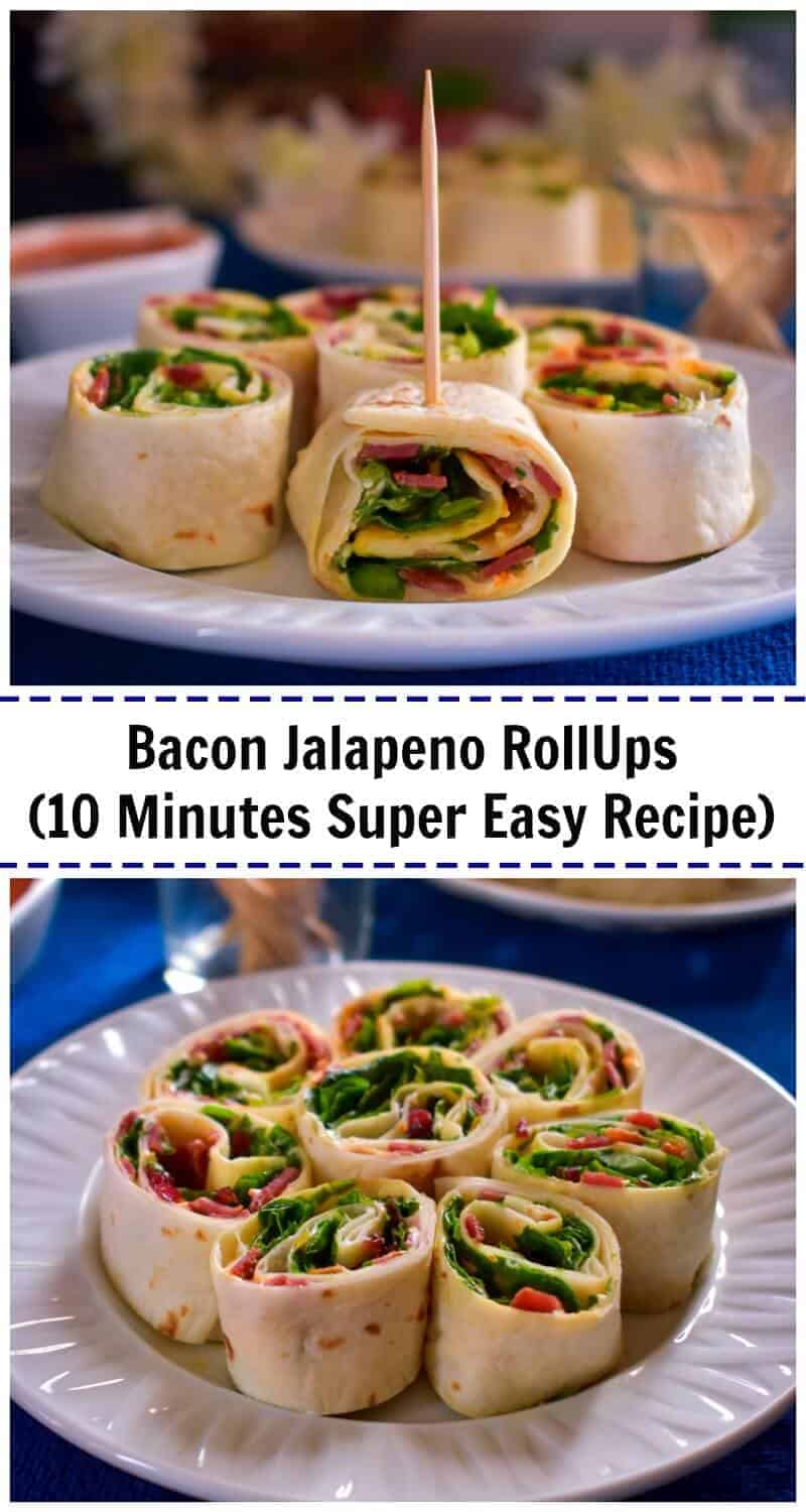 Bacon Jalapeno RollUps (10 Minutes Super Easy Recipe): #SparklingEntertaining #CollectiveBias #ad #bacon #rollups