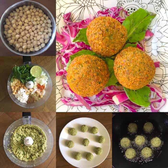 Step by Step Process to make falafel at home 