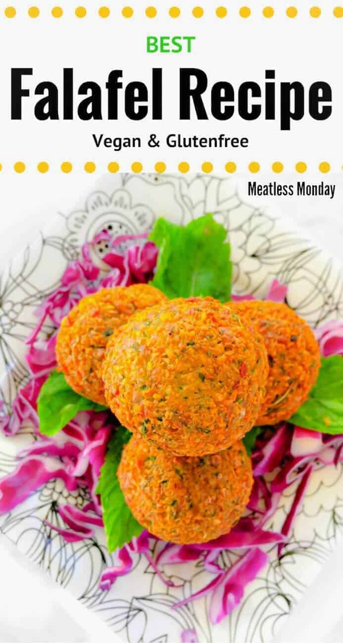 Best Falafel Recipe (Vegan and Glutenfree) : Meatless Monday : #falafel #meatless #monday #vegan #glutenfree
