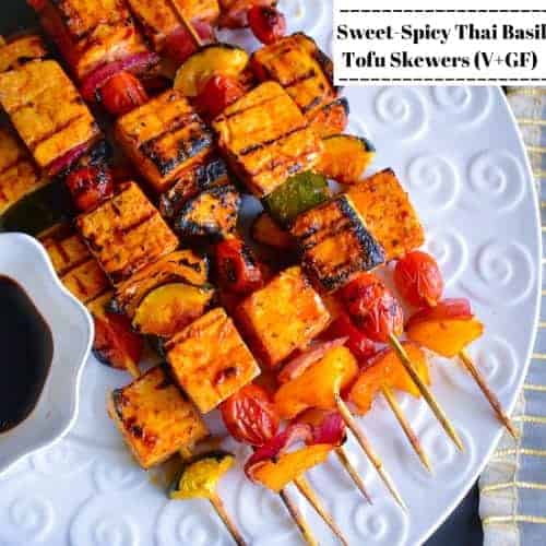 Thai Basil Tofu skewers recipe