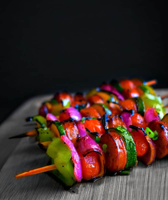 Easy Sausage Kebab with veggies